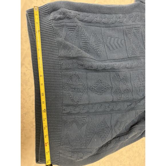 Vintage Blue JanTzen Sweater Size XL with Pattern Made In USA - Picture 8 of 8